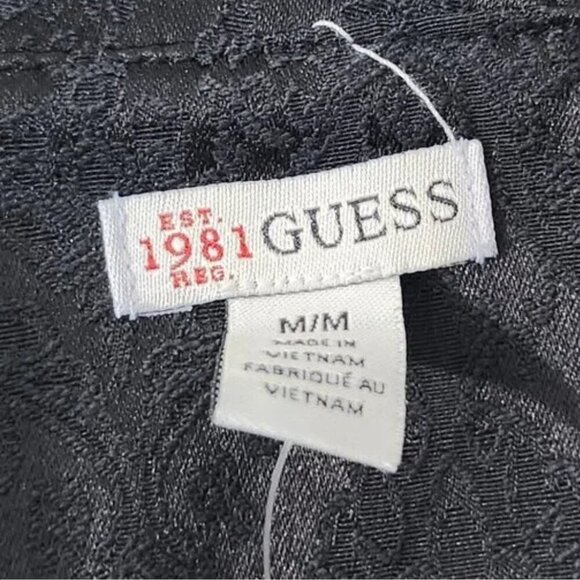 2/$50 Guess Brea Brocade Black Sleeveless Mini Dress Size M | Elegant & Chic - Picture 5 of 8